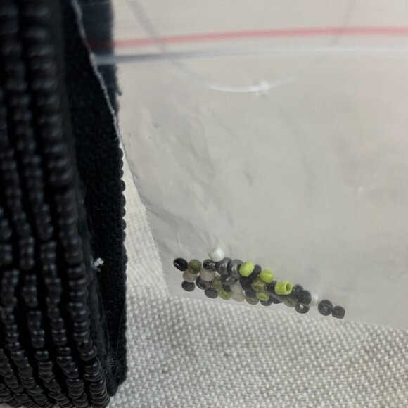 America and Beyond Beaded Clutch/Crossbody - Black, White and Floral - Picture 9 of 13